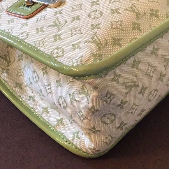 Louis Vuitton Green Kathleen Mini Lin Sac - Picture 6 of 16